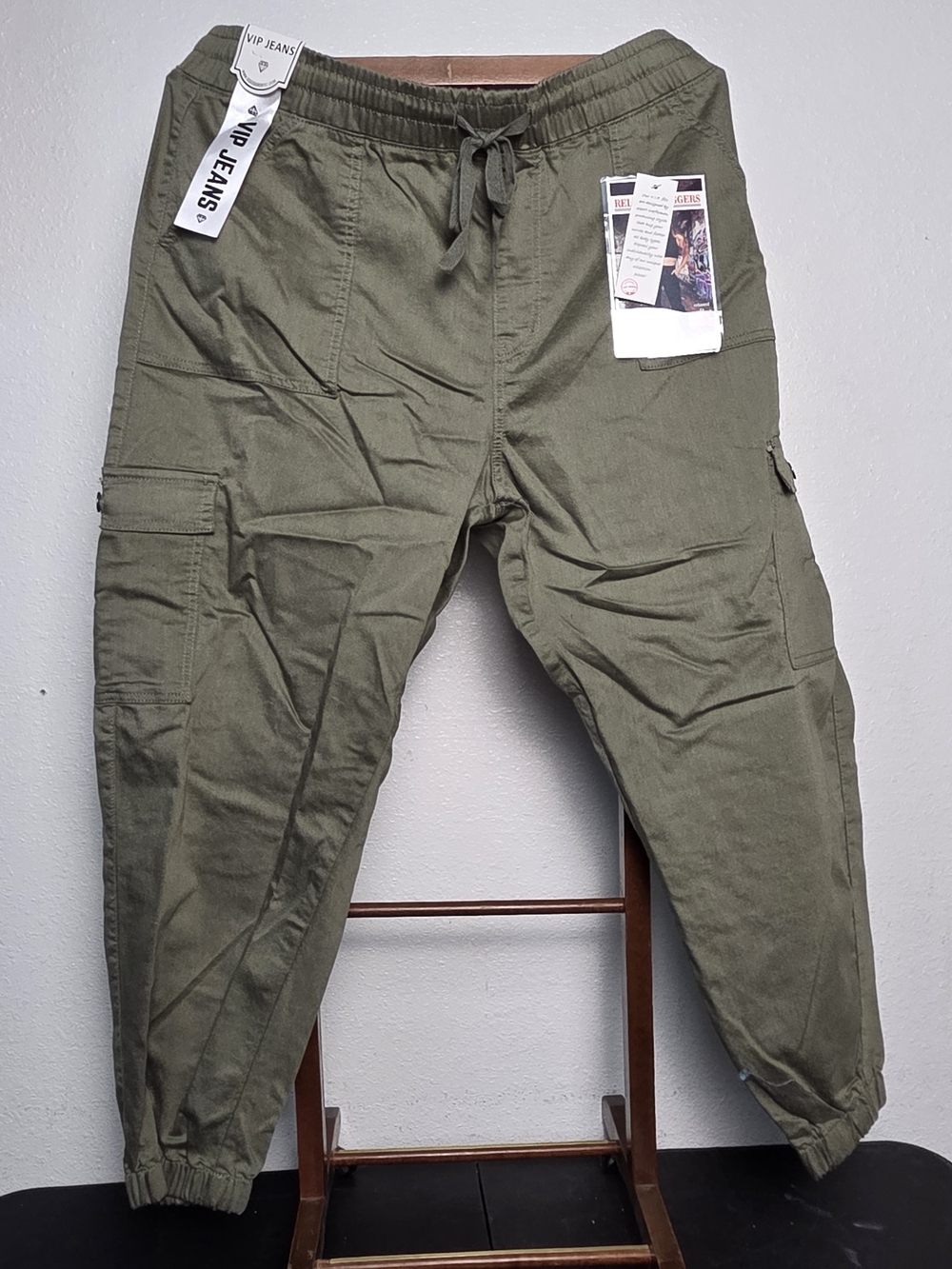 VIP Olive Green Cargo Pants for Men